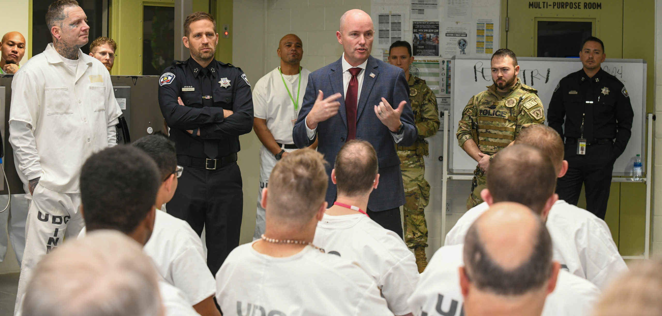 Featured image for “Governor meets with staff, incarcerated individuals at USCF”