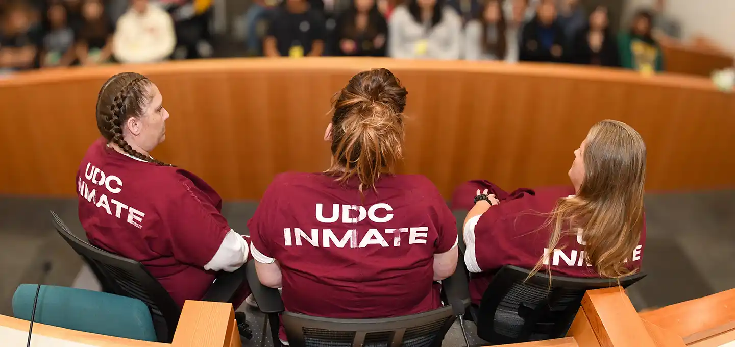 Incarcerated females at public awareness panel